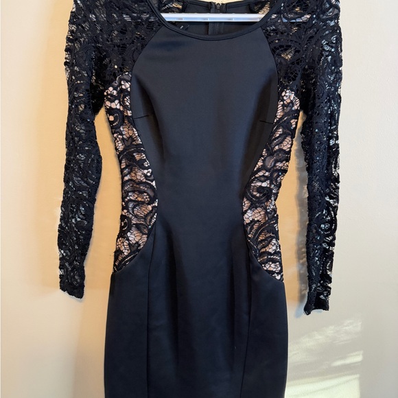 BCX Dresses & Skirts - BCX Black and Lace Long Sleeve Dress